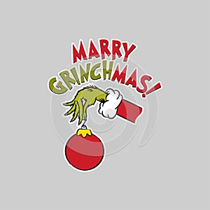 Merry Christmas Grinchmas Tshirt Clip art