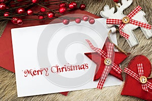 Merry Christmas and Happy Holidays card