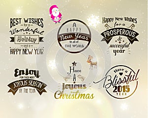 Merry Christmas and Happy New Year 2015 Greetings