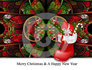 Merry christmas and a happy new year background template