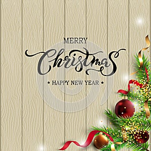 Merry Christmas, Happy New year card