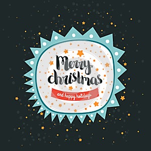 Merry Christmas and Happy New Year card