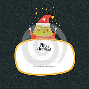 Merry Christmas and Happy New year card