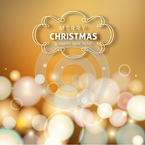 Merry Christmas and Happy New year celebration design