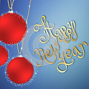 Merry Christmas and Happy New year celebration design