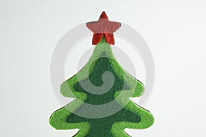 Merry Christmas and Happy New Year,Christmas tree Simulate on whit background
