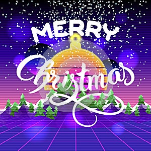 Merry Christmas and Happy New Year congratulation card