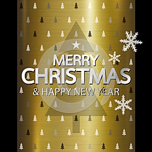 Merry christmas and Happy new year design