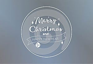 Merry Christmas and Happy new year Everyone, Vintage Background With Typography and Elements