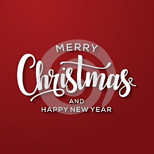 Merry Christmas and Happy New Year Greeting Card