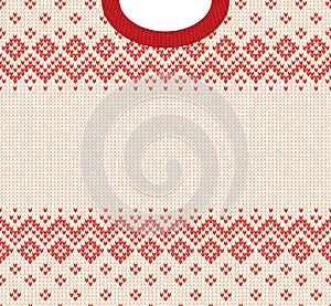 Merry Christmas Happy New Year greeting card frame scandinavian ornaments