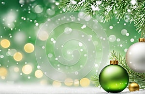 Merry Christmas and Happy New Year illustration with place for text