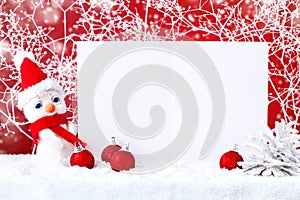 Merry Christmas and Happy New Year. A New Year`s background with New Year decorations, Background with copy space.