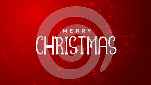 Merry christmas and happy new year red background
