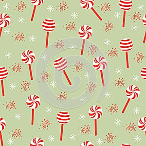 Merry Christmas and Happy New Year seasonal greetings holidays seamless repeatable pattern background