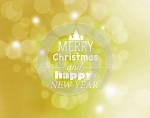 `Merry Christmas and Happy New Year` text on bokeh