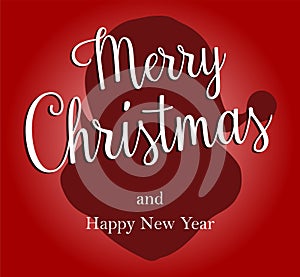 Merry Christmas and Happy New Year vector text Calligraphic Lettering design card. Creative typography for Holiday