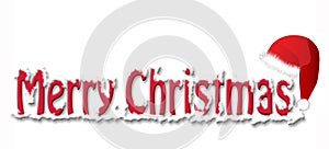 Merry Christmas with hat