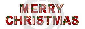 Merry Christmas Holiday Gift Text Background