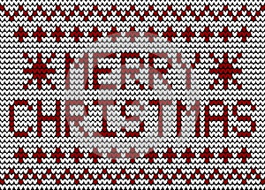 Merry Christmas Knitting Pattern
