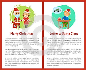 Merry Christmas Letter Santa Claus Written by Boy