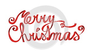 Merry Christmas lettering