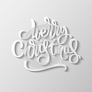 Merry Christmas Lettering Badge