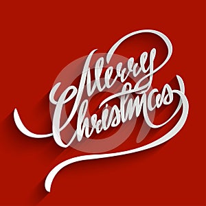 Merry Christmas lettering Greeting Card