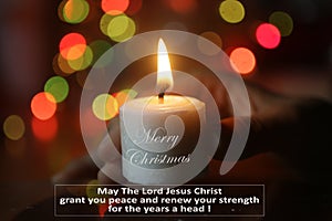 Merry Christmas. May The Lord Jesus Christ grant you peace and renew your strength for the years ahead.