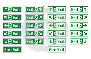 Fire Emergency Exit Signs