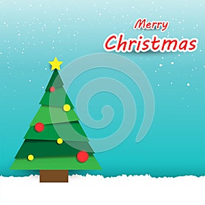 Merry Christmas paper Card