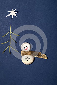 Merry Christmas Patchwork Greeting Card