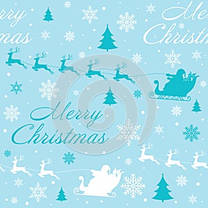 Merry Christmas pattern seamless