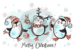 Merry Christmas penguins img
