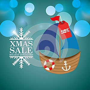 merry christmas sale happy holiday