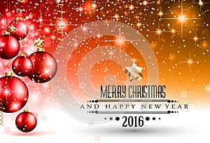 Merry Christmas Seasonal Background for your greeting cards,