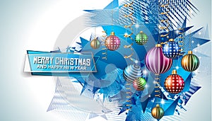 Merry Christmas Seasonal Background for your greeting cards