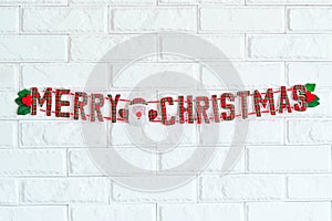 Merry Christmas sign hanging