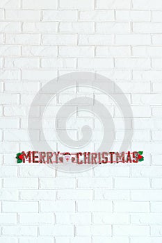 Merry Christmas sign for interior decoration