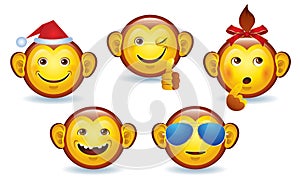 Merry Christmas Smiley monkey