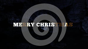 MERRY CHRISTMAS - text animation