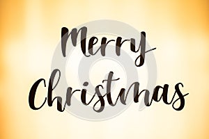 Merry Christmas text decoration burning background text message english