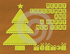 Merry Christmas textile background