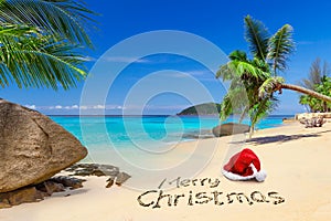 Merry Christmas from the tropical beach