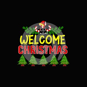 Merry Christmas vector Typographic t-shirt design.