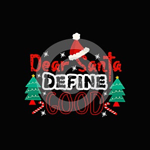 Merry Christmas vector Typographic t-shirt design.