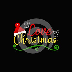 Merry Christmas vector Typographic t-shirt design.