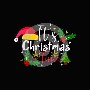 Merry Christmas vector Typographic t-shirt design.