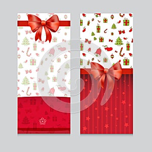 Merry Christmas vertical banners