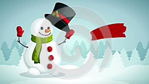 Merry Christmas video animation footage